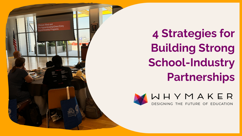 blog post about 4 strategies for building strong school-industry partnerships