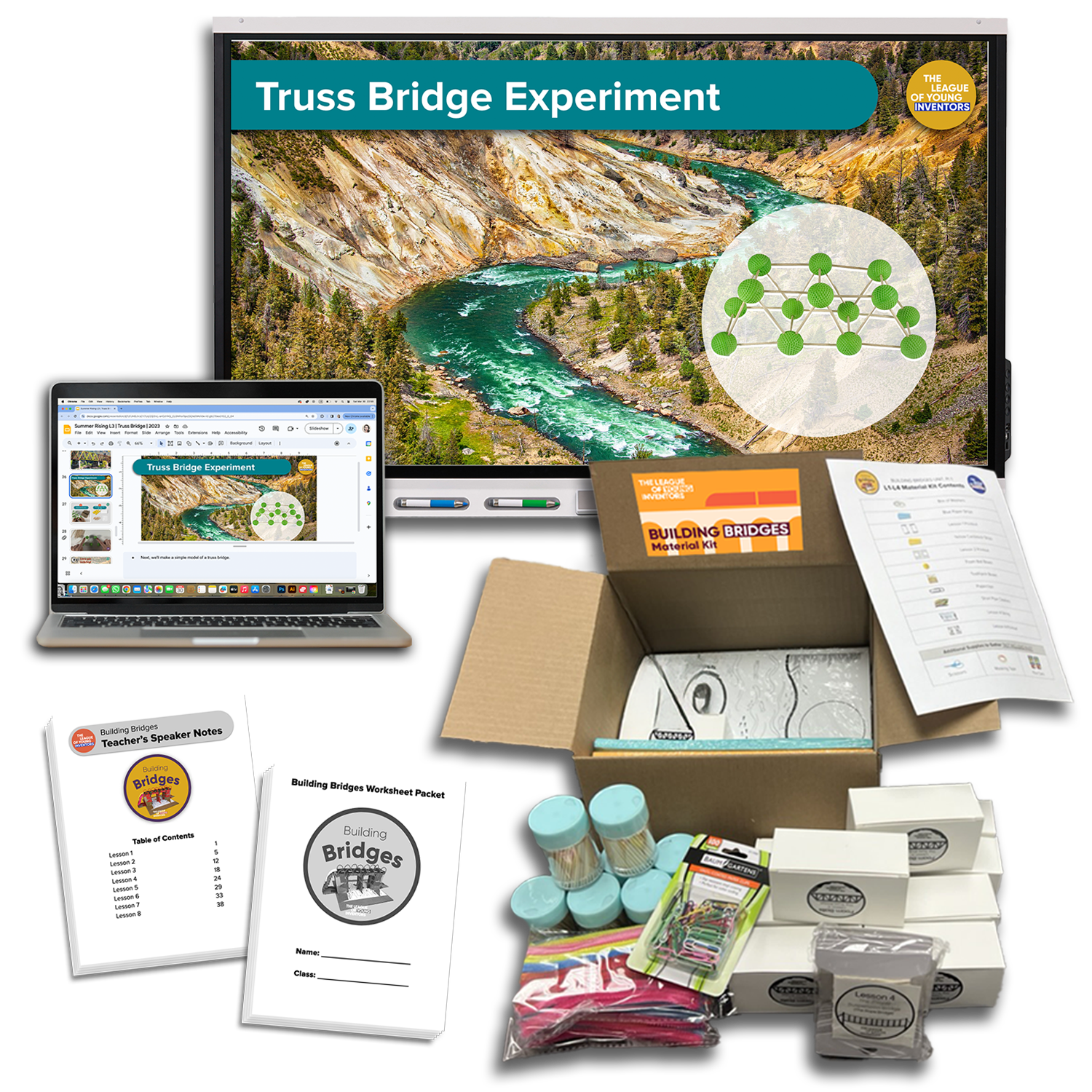 LYI - Building Bridges Unit (Grades 4-5) Hands-On STEM Curriculum - WhyMaker