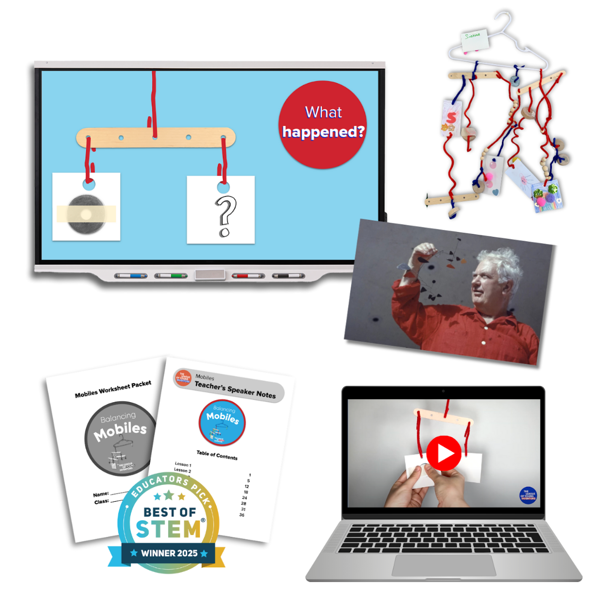 LYI - Balancing Mobiles Unit (Grades K-1) Hands-On STEM Curriculum - WhyMaker