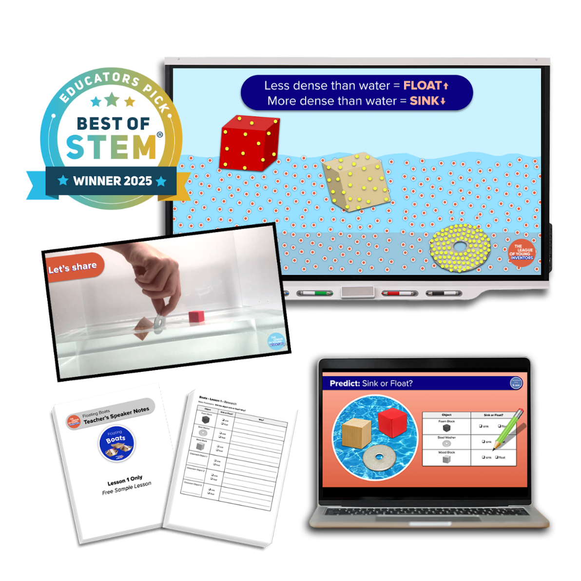 LYI - Floating Boats Unit (Grades 2-3) Hands-On STEM Curriculum - WhyMaker