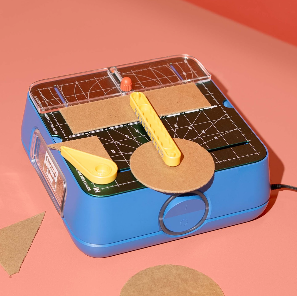 ChompShop - Maker Bundle (ChompSaw, table accessories, inventor's workbook, hole punch & scoring tool) - WhyMaker