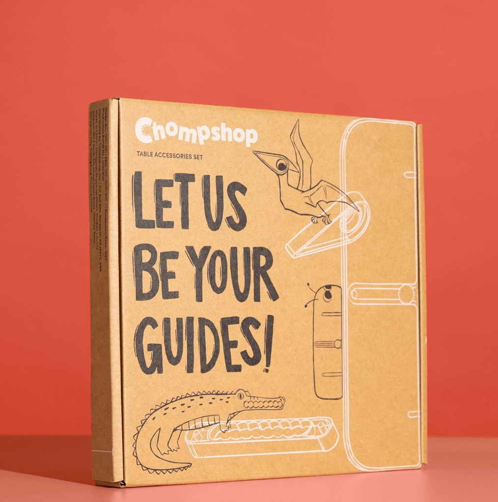 ChompShop - Maker Bundle (ChompSaw, table accessories, inventor's workbook, hole punch & scoring tool) - WhyMaker